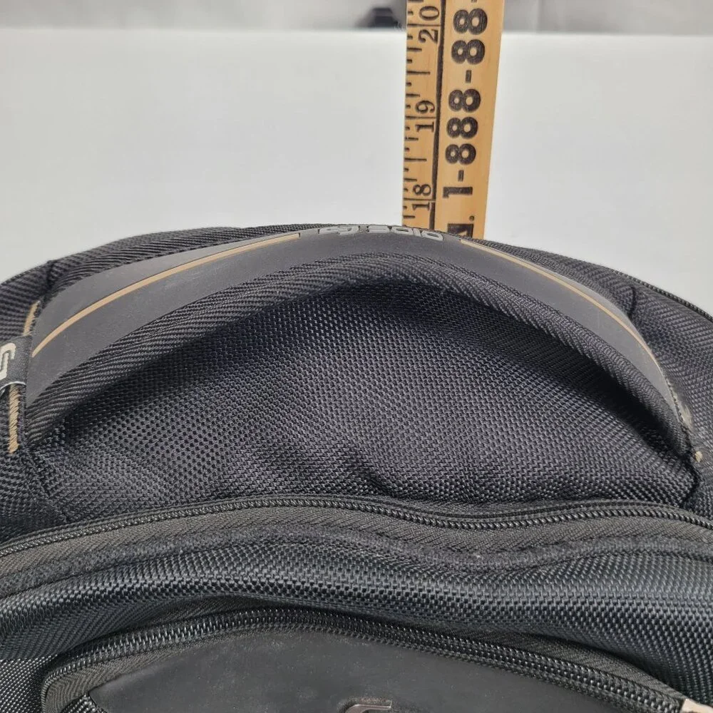 Solo Black Laptop Backpack With Multiple Compartments